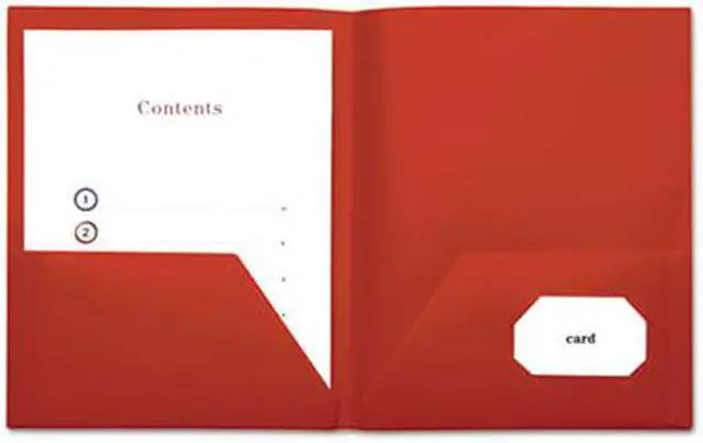 Alt view image 5 of 15 - Universal Folder,Pckt,Poly,10pk,Rd 20543
