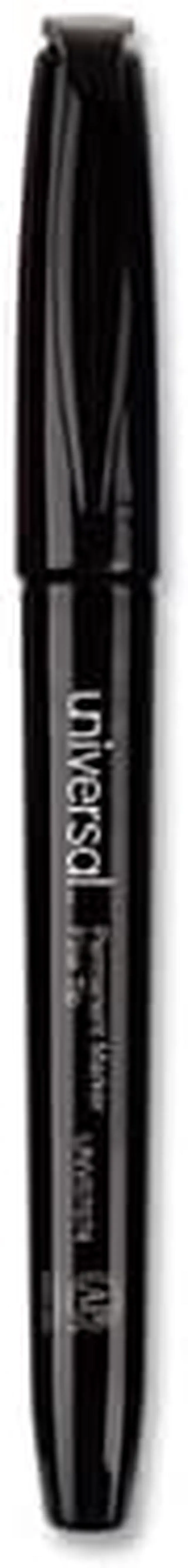 Alt view image 4 of 20 - Universal Pen-Style Permanent Marker Bullet/Fine Black 60 per pack 07074