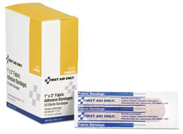 Alt view image 5 of 9 - First Aid Only Fabric Bandages 1" x 3" 50/Box G121