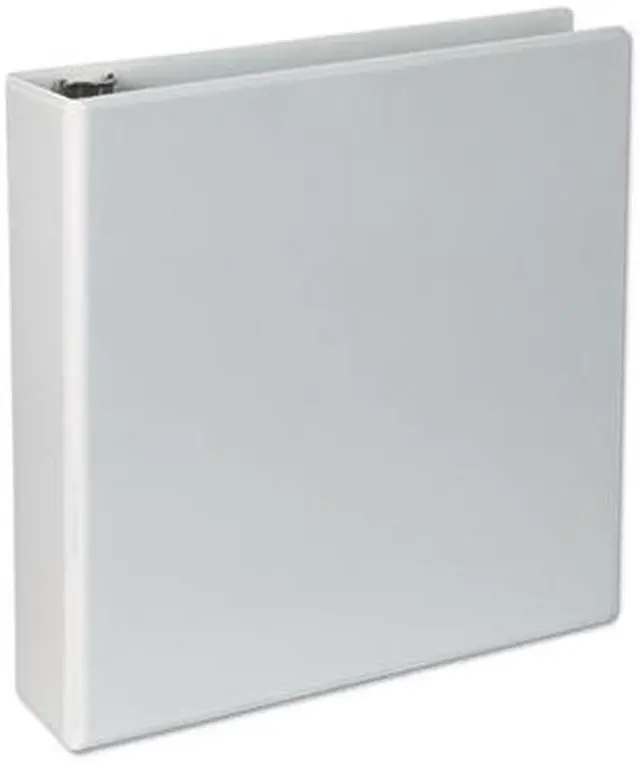 Alt view image 6 of 17 - UNIVERSAL Slant-Ring Economy View Binder 2" Capacity White 4 per Pack 20746PK