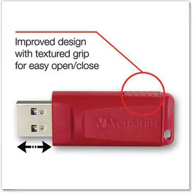Alt view image 17 of 20 - Verbatim Store 'N' Go Usb Flash Drive, 16 Gb, Assorted Colors, 3/Pack 99122