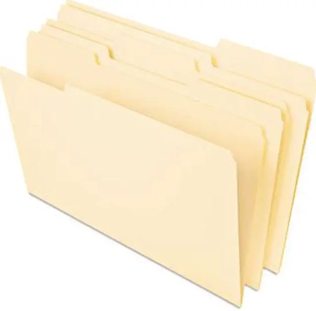 Alt view image 3 of 7 - UNIVERSAL Heavyweight File Folders 1/3 Cut One-Ply Top Tab Letter Manila 50/Pack 16413