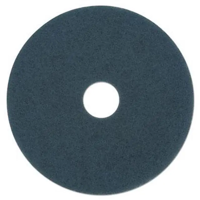 Alt view image 6 of 9 - Standard 14-Inch Diameter Scrubbing Floor Pads, Blue BWK4014BLU