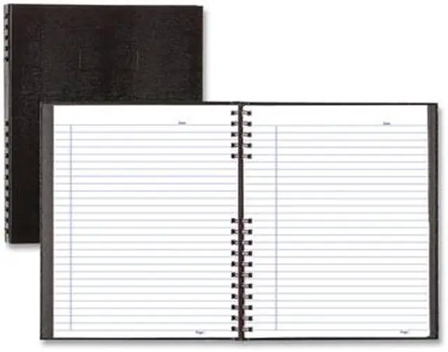 Alt view image 6 of 12 - Blueline NotePro Notebook 11 x 8 1/2 White Paper Black Cover 100 Ruled Sheets A10200BLK