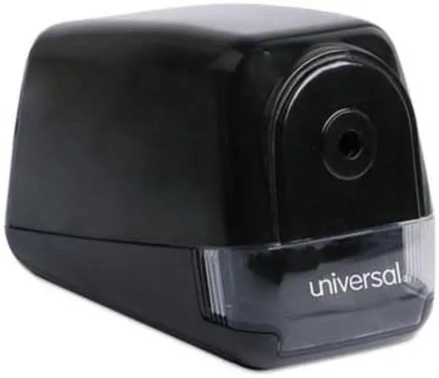 Alt view image 5 of 9 - Universal Office Products UNV30010 Contemporary Design Electric Pencil Sharpener, Black