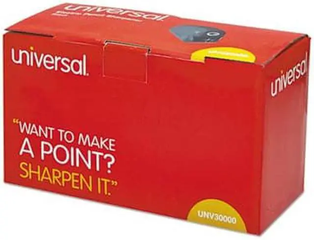 Alt view image 7 of 9 - Universal Office Products UNV30010 Contemporary Design Electric Pencil Sharpener, Black