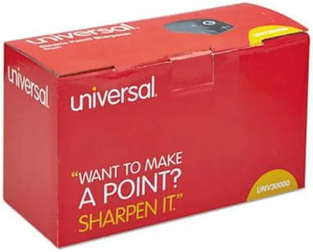 Alt view image 6 of 9 - Universal Office Products UNV30010 Contemporary Design Electric Pencil Sharpener, Black