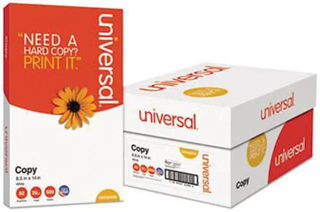 Alt view image 3 of 4 - Universal Office Products - UNV24200 - Copy Paper, 92 Brightness, 20lb, 8-1/2 x 14, White, 500 Sheets