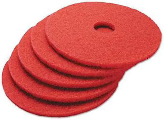 Alt view image 7 of 14 - Standard 15-Inch Diameter Buffing Floor Pads, Red BWK4015RED