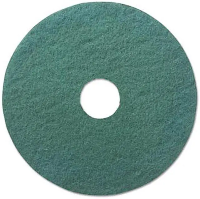 Alt view image 5 of 6 - Standard 16-Inch Diameter Heavy-Duty Scrubbing Floor Pads, Green BWK4016GRE