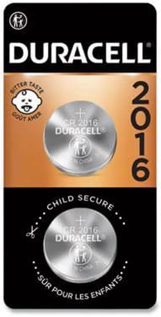 Alt view image 10 of 20 - Duracell CR2016 Lithium Coin Cell Batteries - 75mAh  - 2 Piece Retail Packaging