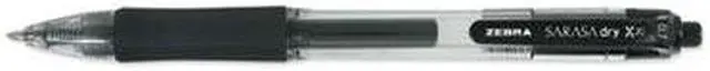 Alt view image 9 of 13 - Zebra Sarasa Retractable Gel Pen Black Ink Medium Dozen 46810