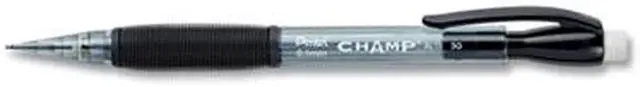 Alt view image 5 of 11 - Pentel AL19A Champ Mechanical Pencil, 0.9 Mm,Translucent Black Barrel, Dozen
