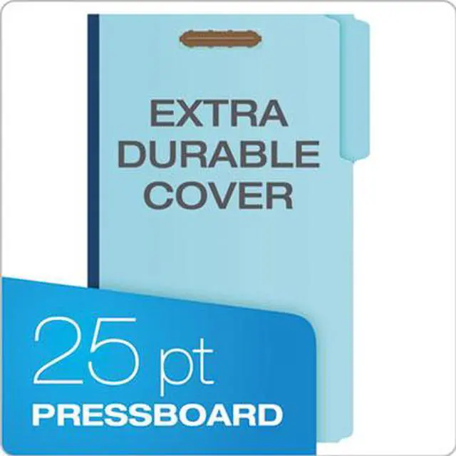 Alt view image 7 of 20 - Esselte Pendaflex - FP313 - Pressboard Folders, 2 Fasteners, 1 Expansion, 1/3 Tab, Legal, Blue, 25/Box