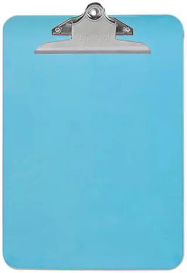 Alt view image 9 of 13 - UNIVERSAL Plastic Clipboard with High Capacity Clip 1" Capacity Holds 8 1/2 x 12 Blue 40307