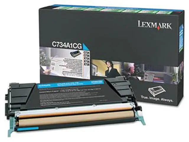 Alt view image 16 of 19 - Cyan High Yield Toner Cartridge for Lexmark C748H1CG C748DE, C748DTE, C748E, Genuine Lexmark Brand