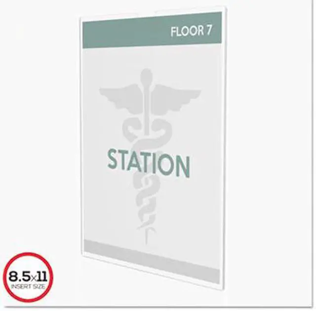 Alt view image 10 of 18 - deflecto Superior Image Cubicle Sign Holder 8 1/2 x 11 Clear 588601