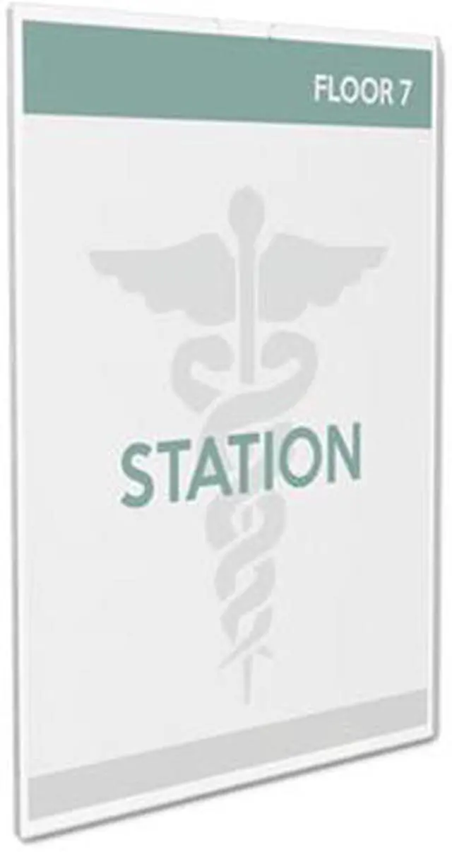 Alt view image 12 of 18 - deflecto Superior Image Cubicle Sign Holder 8 1/2 x 11 Clear 588601