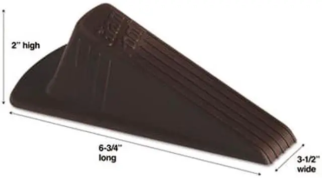 Alt view image 6 of 12 - Master Caster Doorstop,N-Slip,Giant,Bn 00964