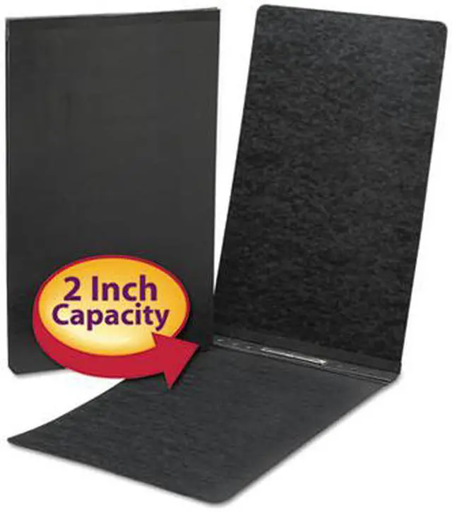 Alt view image 4 of 11 - Smead End Opening PressGuard Report Cover Prong Fastener Legal Black 81132