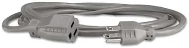 Alt view image 10 of 19 - Innovera Indoor Heavy-Duty Extension Cord, 9ft, Gray 72209