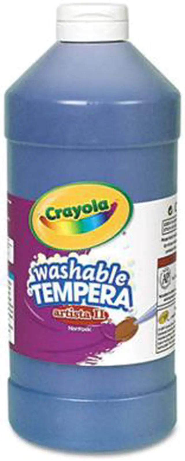 Alt view image 4 of 5 - Crayola. 543132042 Artista II Washable Tempera Paint, Blue, 32 oz
