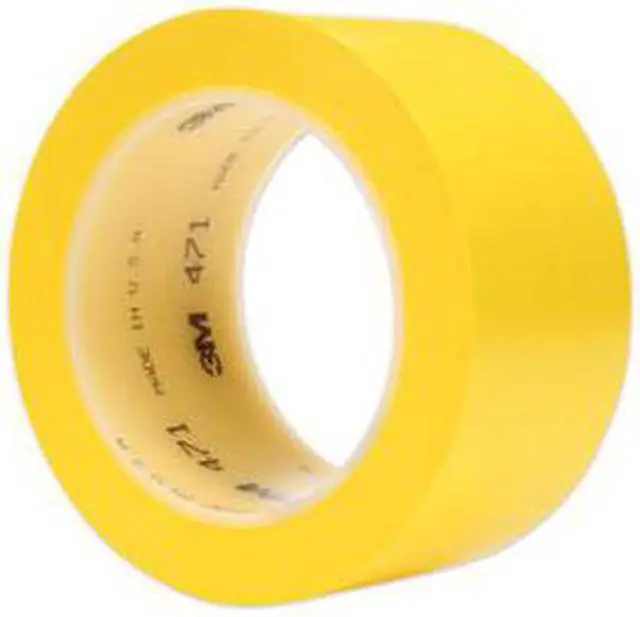 Alt view image 2 of 19 - 3M Vinyl Tape 471 Yellow, 2 in x 36 yd, Conveniently Packaged Pack of 1