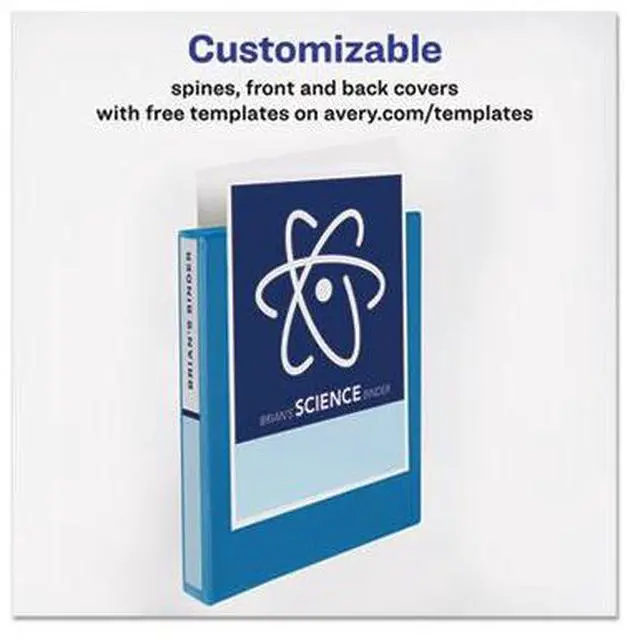 Alt view image 9 of 11 - Avery Bndr,Dv,1",220 Sheets,Aqa 17295