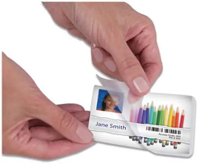 Alt view image 8 of 14 - Fellowes 52015 Laminating Pouches, 5 mil, 2 5/8 x 3 3/8, 100 per Pack
