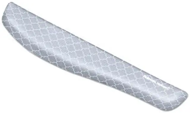 Alt view image 12 of 20 - Fellowes 9549801 PlushTouch Keyboard Wrist Rest with Microban - Gray Lattice