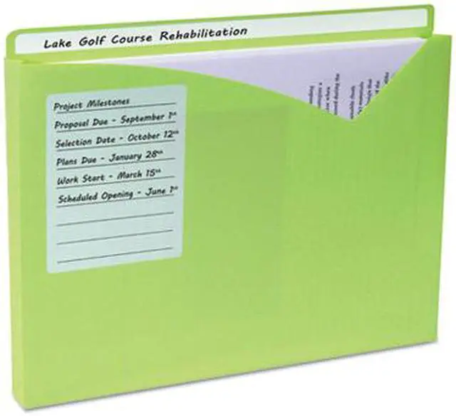 Alt view image 16 of 20 - C-Line Write-On Expanding Poly File Folders 1" Exp. Letter Assorted Colors 10/BX