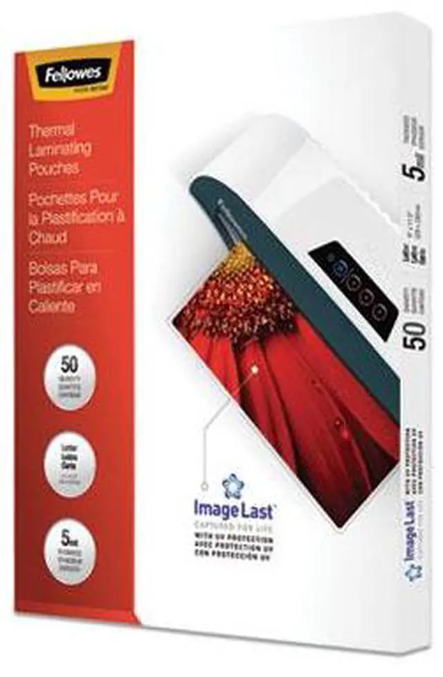 Alt view image 6 of 20 - FELLOWES 5204002 Fellowes 5204002 5mm letter-size laminating pouches 50 pk