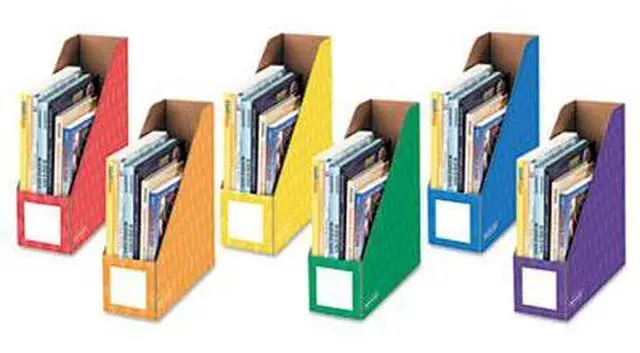 Alt view image 4 of 9 - Bankers Box 4" Magazine File Holders 3 PK/CT