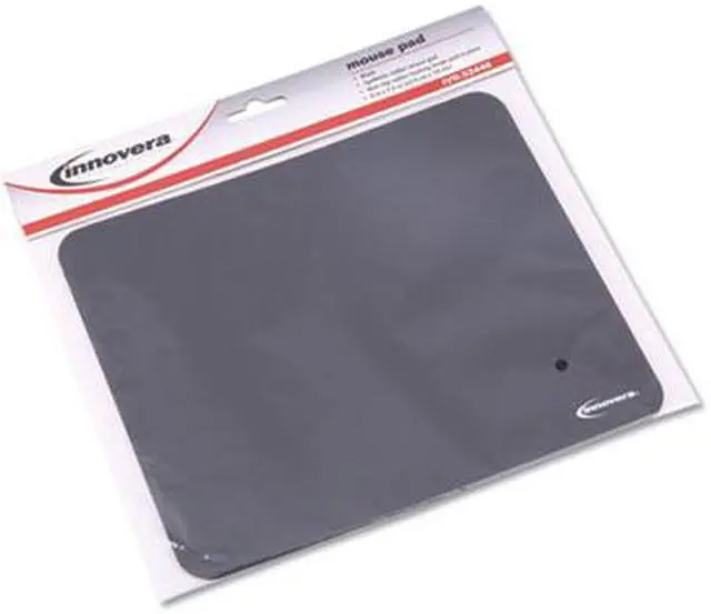 Alt view image 10 of 10 - Innovera IVR52448 Black Rubber Mouse Pad