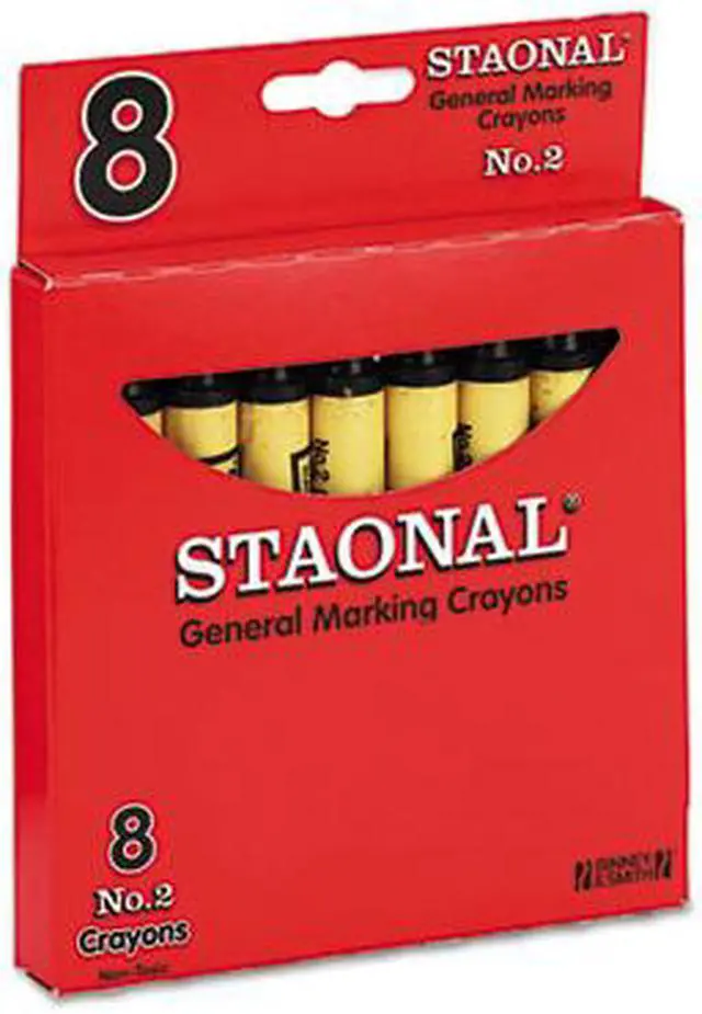 Alt view image 12 of 13 - Crayola Staonal Marking Crayons, Black, 8/Box 5200023051