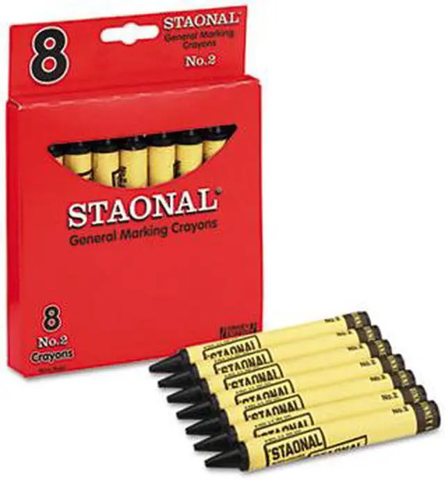 Alt view image 11 of 13 - Crayola Staonal Marking Crayons, Black, 8/Box 5200023051