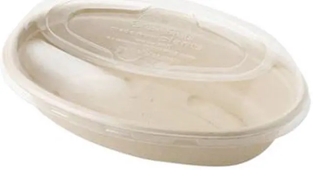Alt view image 2 of 5 - Fiber Burrito Bowl Lids, 8" Diameter, Clear, 400/Carton BOLCSUBBS