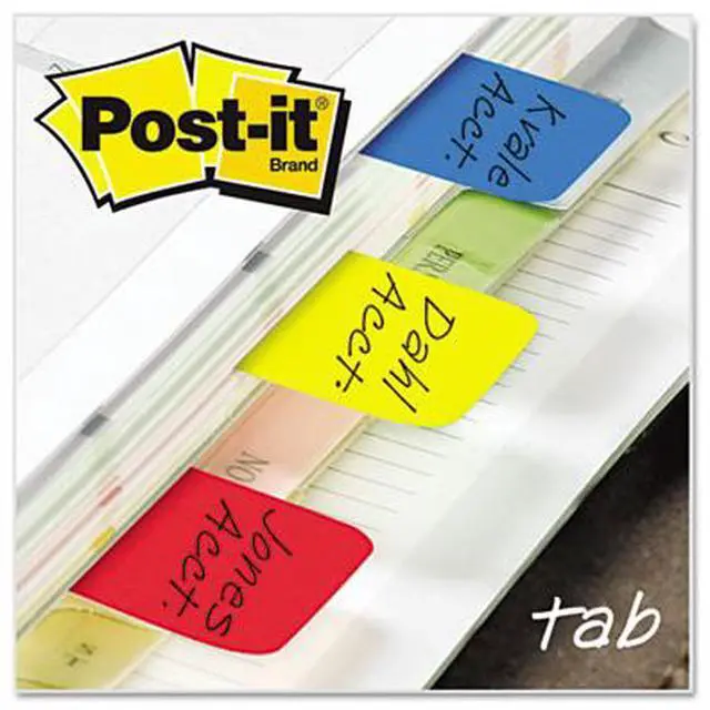 Alt view image 8 of 18 - Post-It Tabs Tab,Durable,66/Pk,Ast 686RYB