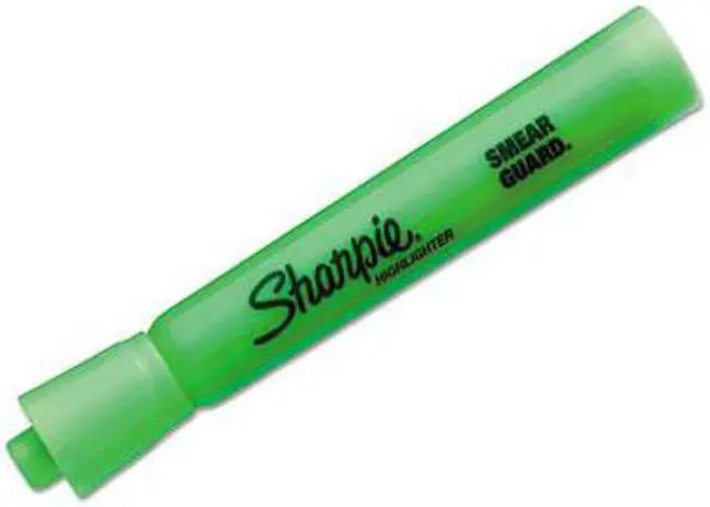 Alt view image 13 of 18 - Sharpie Accent Tank Style Highlighter Chisel Tip Fluorescent Green Dozen 25026