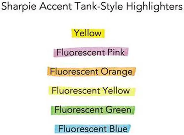 Alt view image 15 of 18 - Sharpie Accent Tank Style Highlighter Chisel Tip Fluorescent Green Dozen 25026