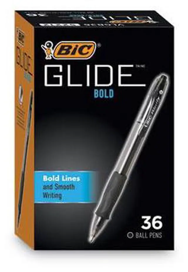 Alt view image 11 of 20 - BIC Velocity Retractable Ball Pen Black Ink 1.6 mm 36/Pack VLGB361BK