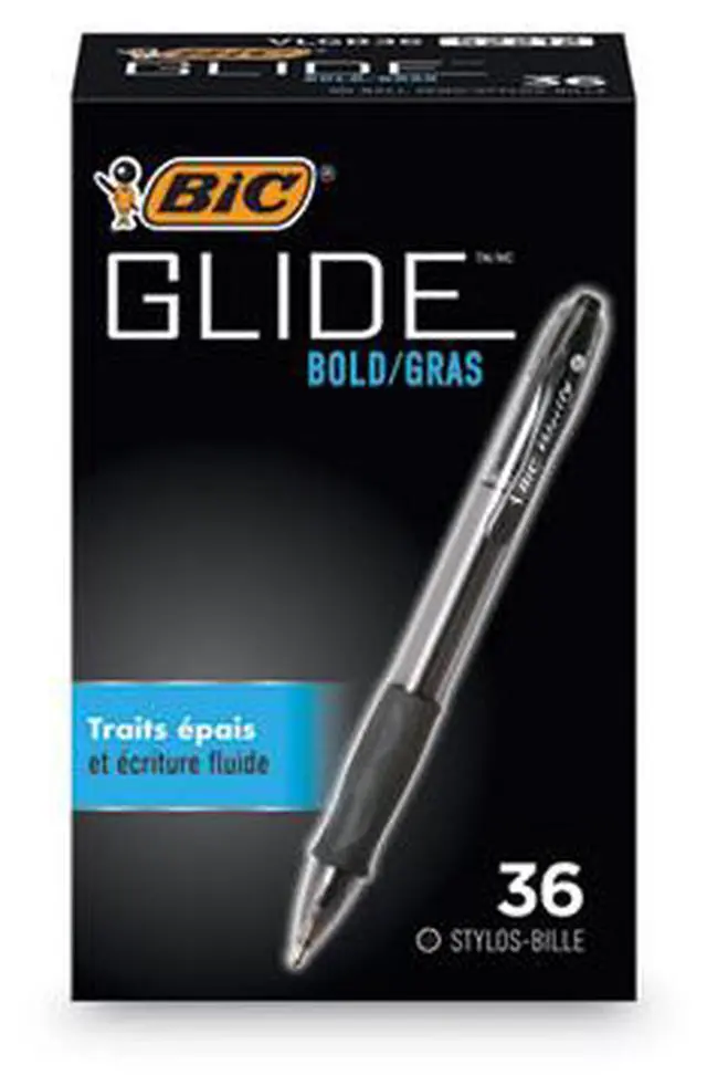 Alt view image 12 of 20 - BIC Velocity Retractable Ball Pen Black Ink 1.6 mm 36/Pack VLGB361BK