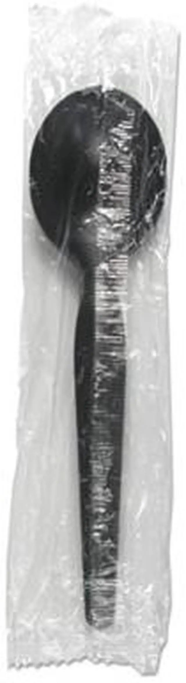 Alt view image 4 of 4 - Boardwalk BWKSSHWPSBIW Heavyweight Wrapped Polystyrene Cutlery, Soup Spoon