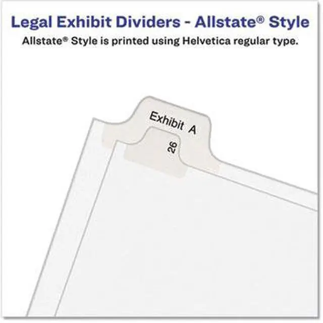 Alt view image 8 of 8 - Avery 82211 Allstate-Style Legal Side Tab Divider, Title: 13, Letter, White, 25/Pack