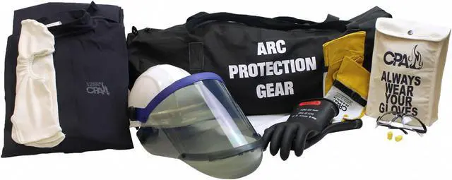 Main image of Chicago Protective Apparel Arc Flash Jacket and Bib Kit,Navy,XL  AG-12 -XL
