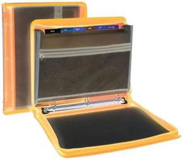 Alt view image 17 of 20 - C-Line Zippered Binder with Expanding File 10.88" x 1.5" Bright Blue 48115