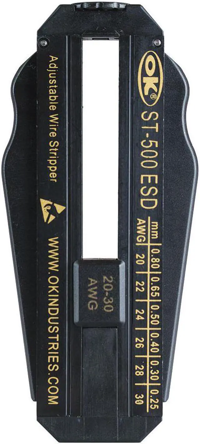 Main image of ESD Safe Adjust. Wire Stripper,20-30 AWG OK INDUSTRIES ST-500ESD