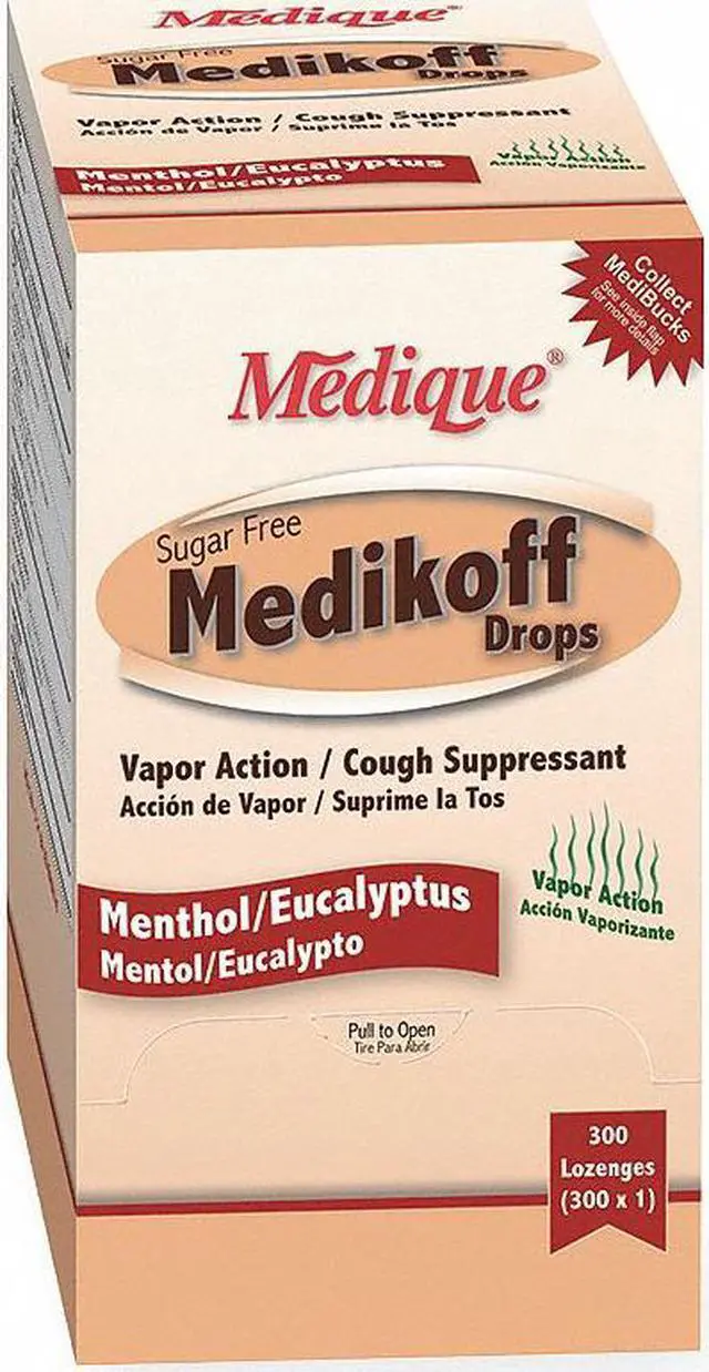 Main image of MEDIQUE 10903 Cough Drops, Lozenge, 5.8mg, PK300