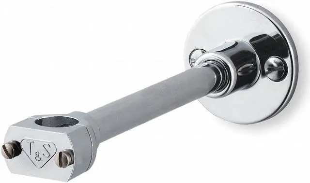 Alt view image 2 of 3 - T&S BRASS B-109-01 Wall Bracket, Chrome Plated Brass