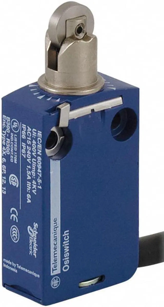 Main image of TELEMECANIQUE SENSORS XCMD2102L5 Limit Switch, Plunger, Roller, 1NC/1NO, 6A at